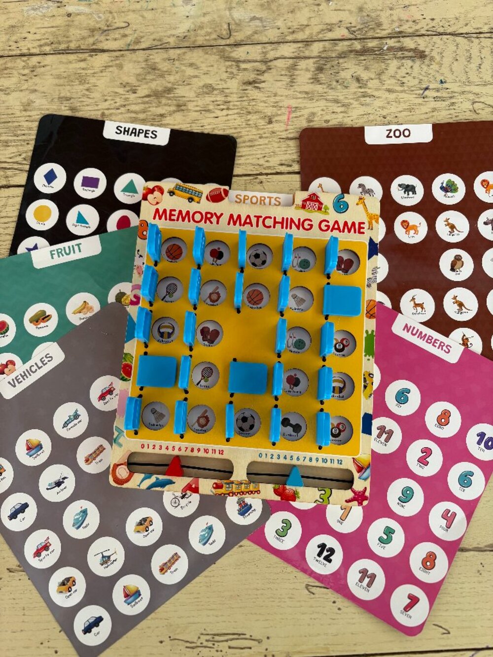 Flip To Win Memory Game with 12 Themes